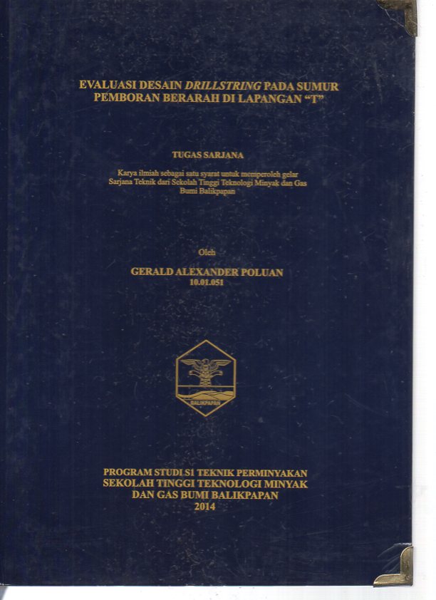 EVALUASI DESAIN DRILLSTRING PADA SUMUR PEMBORAN BERARAH DI LAPANGAN 