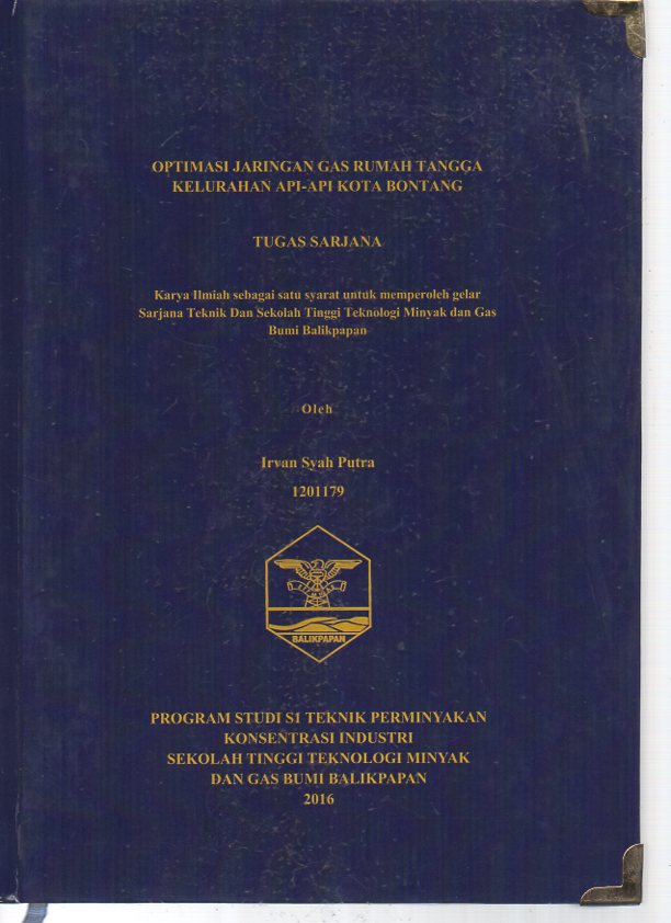 OPTIMASI JARINGAN GAS RUMAH TANGGA KELURAHAN API-API KOTA BONTANG